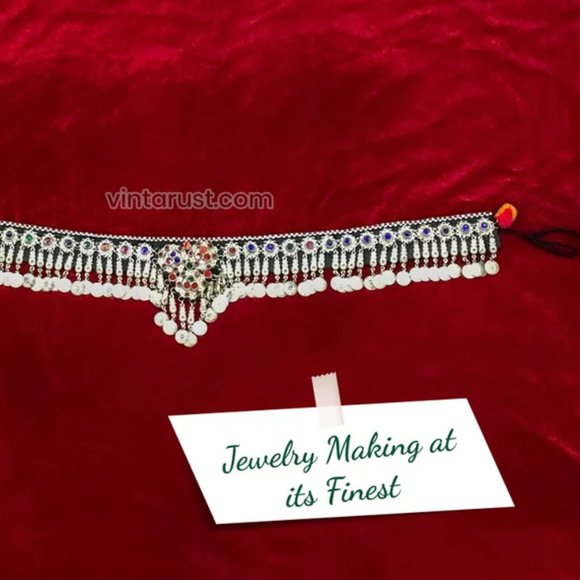 Afghan Kuchi Ring with Bells, Vintage Ring, Afghan Ring, Ethnic Ring - Picture 4 of 10